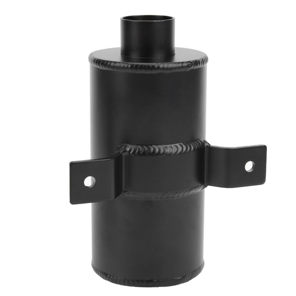 Oil Can with Drain Valve Filter 10 AN Universal Baffled 2 Ports Aluminum 750ML Black