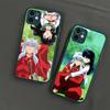 Amine I-Inuyasha Matte Transparent Phone Cover For iPhone Case 16 15 14 13 12 11 Pro Max X XS Max Plus