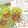 Cartoon Landscape Sticker Cute Miniature World 3D Three-dimensional House Unzipped DIY Scene Handbook Sticker