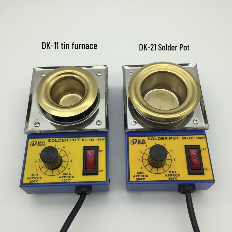 Lead-Free Small Solder Pot with Stepless Temperature Control, 100W/150W Tin Dipping Pot