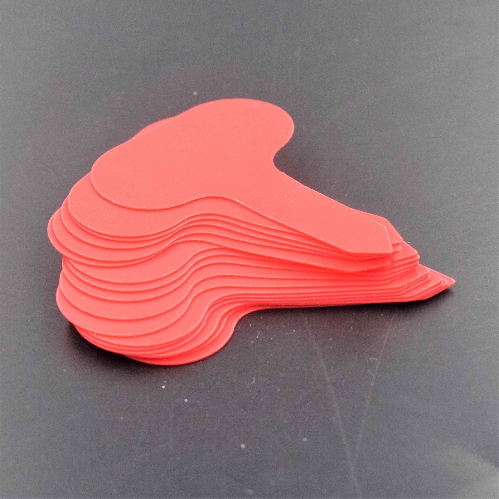 

25 шт./50 шт./100 шт. Пластиковые этикетки для семян растений, маркеры для горшков, садовые бирки для колышков 5x7cm 100pcs red