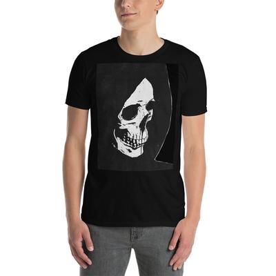 Grim Reaper Tod Schädel Gothic Goth Kurzarm Unisex T-Shirt
