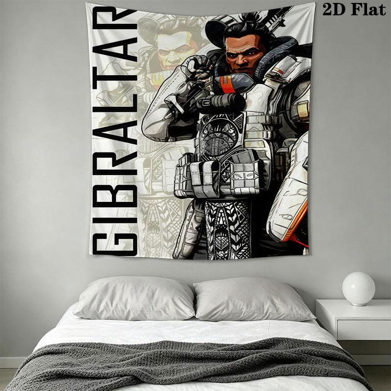 Characters of Apex Legends Wall Hanging Printed Fabric Blanket Decorative Tapestries for Bedroom Living Room Home Decor