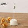 Waterproof Wooden Clip Wood Place Card Holder with Metal Clip Small Table Number