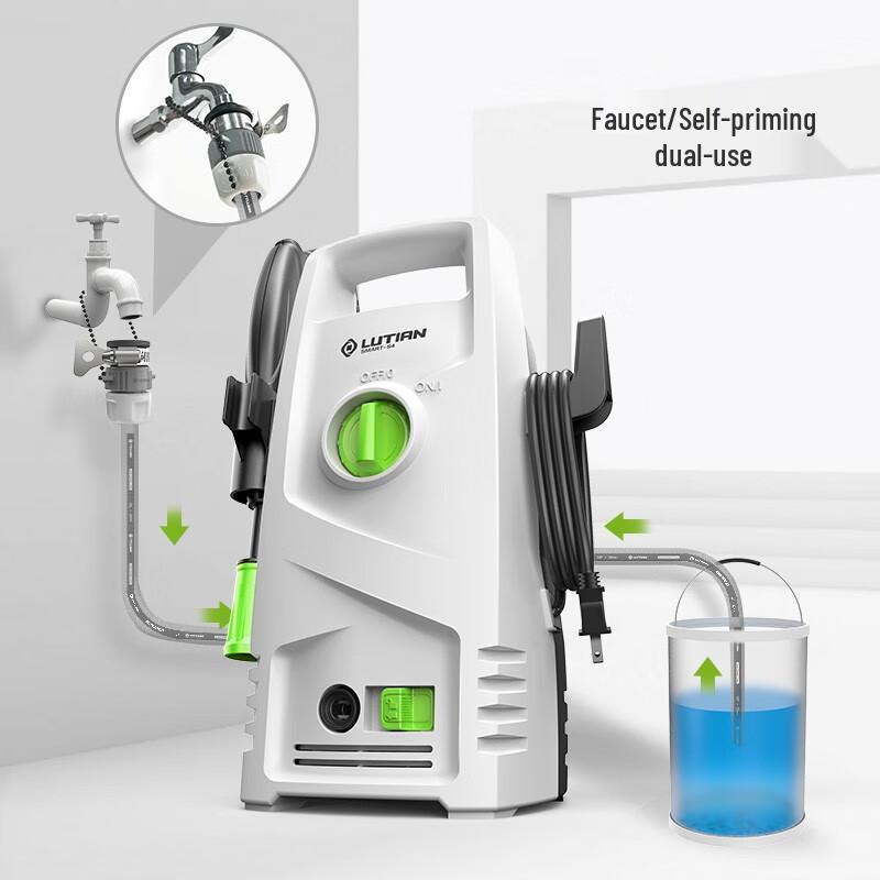 Lanmo 1400 Вт Бытовая мойка высокого давления Комплект с китайской вилкой (адаптер в комплекте)