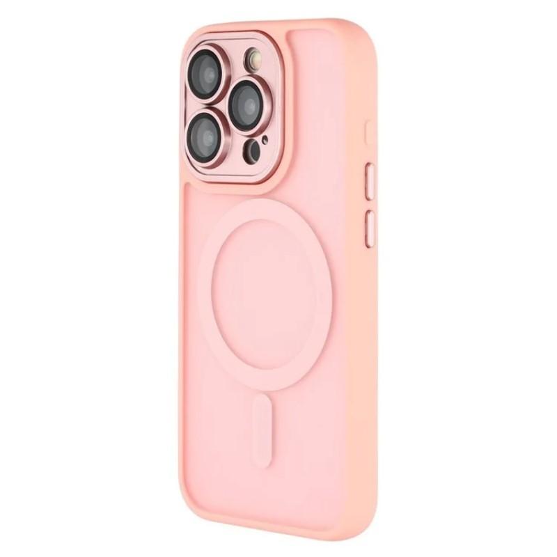For iPhone 15 Pro Max Back Cover Compatible with MagSafe WANLONFENG QB1 Series PC TPU Shockproof Phone Case
