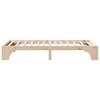 Natural Bed Frame 75 x 190 cm Solid Pine Wood
