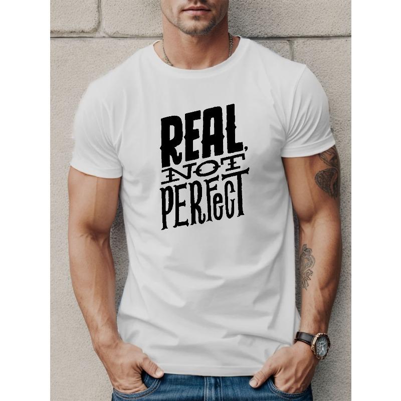 

Европейский размер PEAL NOT PERFECL Мужская футболка с коротким рукавом Летняя футболка Топ S белый