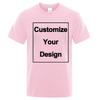 Custom Cotton TShirts Womens Summer Short Sleeve Tops DIY LogoGraphic Basic ONeck Oversized T Shirts Casual Womans Clothes