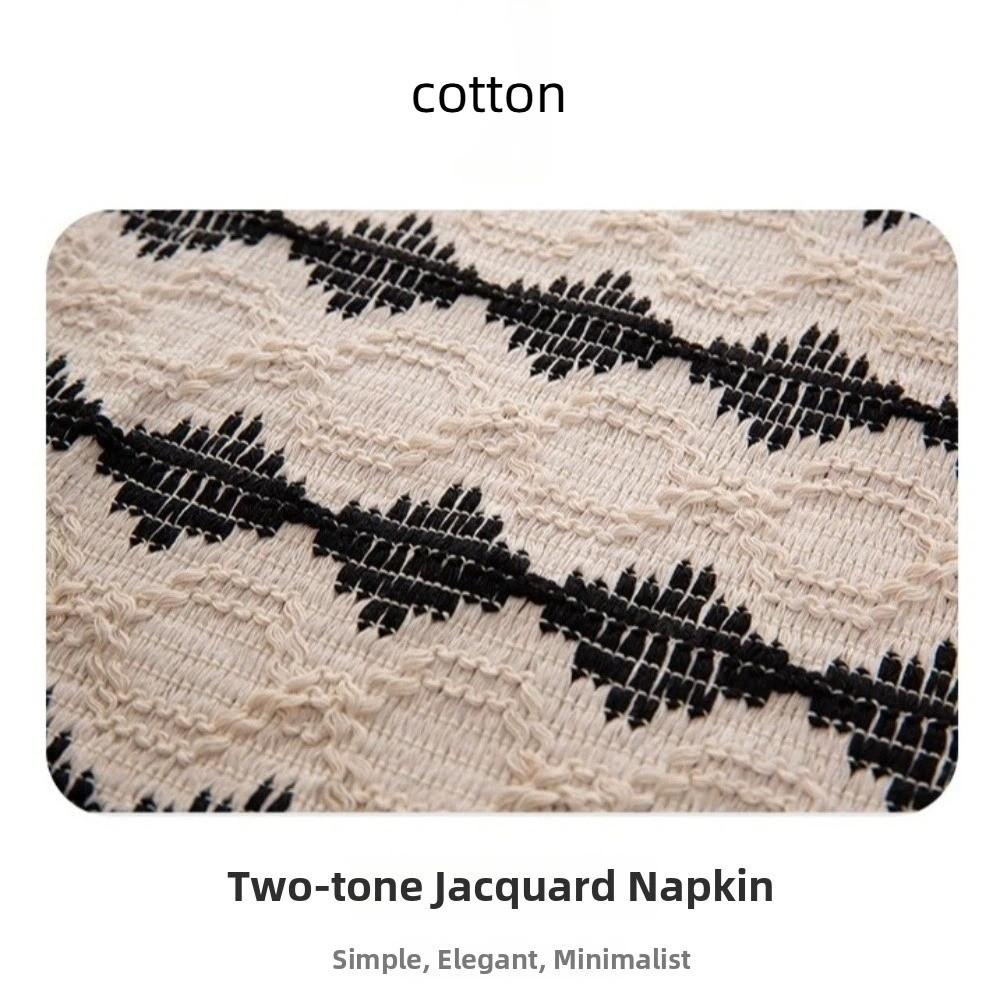 2 Stück Moderne Tischsets aus Leinen-Baumwolle Handgefertigt Quaste Doppelfarbig Spleißend Hitzebeständige Unterlage Bauernhaus Esstischmatte
