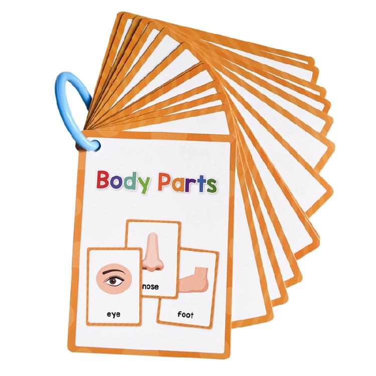 Early Learning Word Card Interactive Vocabulary Building Flash Cards Children Learning English Vocabulary Cards 11x8cm