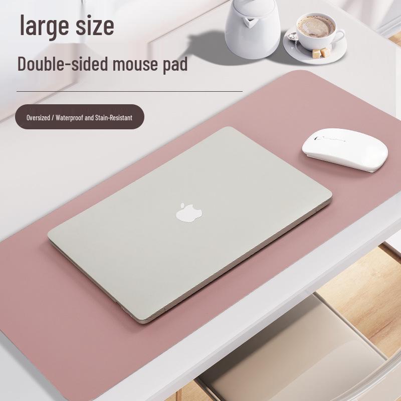 Large Double-Sided Leather Gaming Mouse Pad - High Precision, Smooth, Comfortable, Pure Color