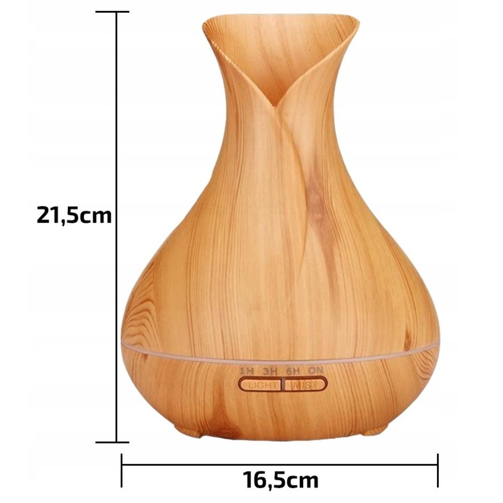 Air Humidifier, Aroma Diffuser, LED Lamp, Aromatherapy, 300ml + Remote Control