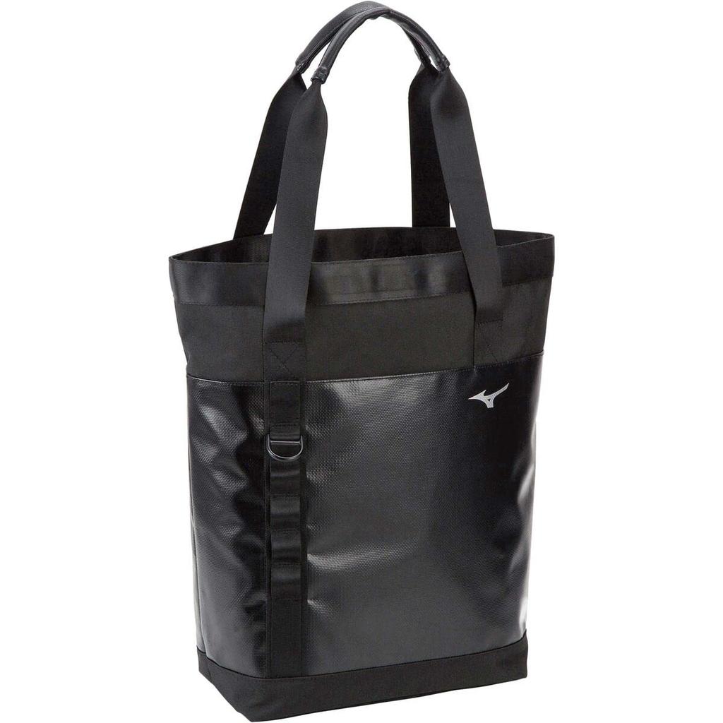 Mizuno Tarpaulin Tote for Club Antibacterial and Cleanse 33JD2011 Bag, Black, School, Sports, Activities, Unisex, Antiviral,