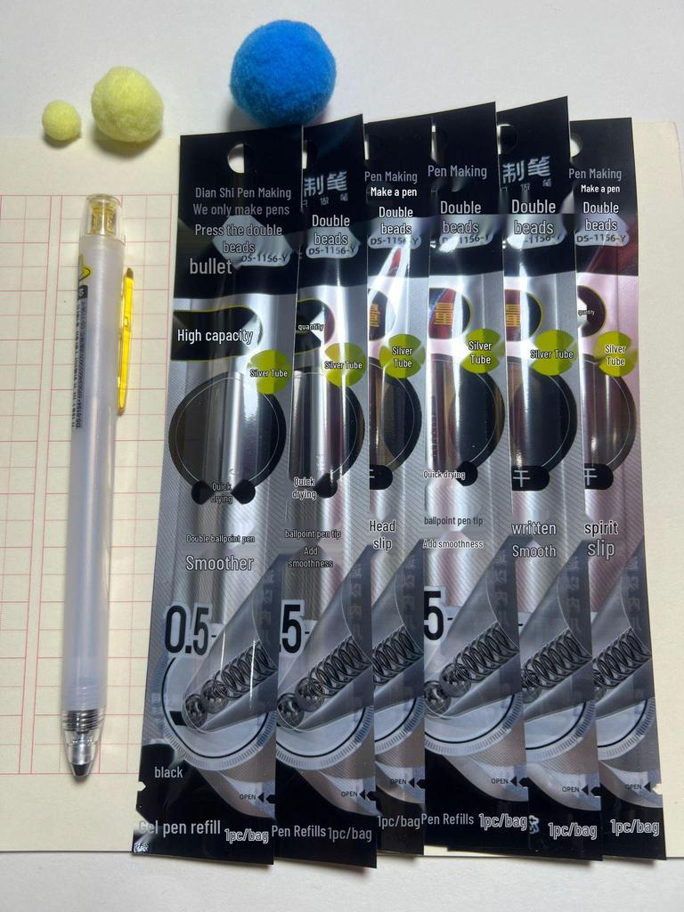 Dianshi Galaxy Raumzeit Kapsel Kugelschreiber - Leise, Schnelltrocknend, Doppelkugel, Großes Fassungsvermögen, Schwarzer Signierstift.