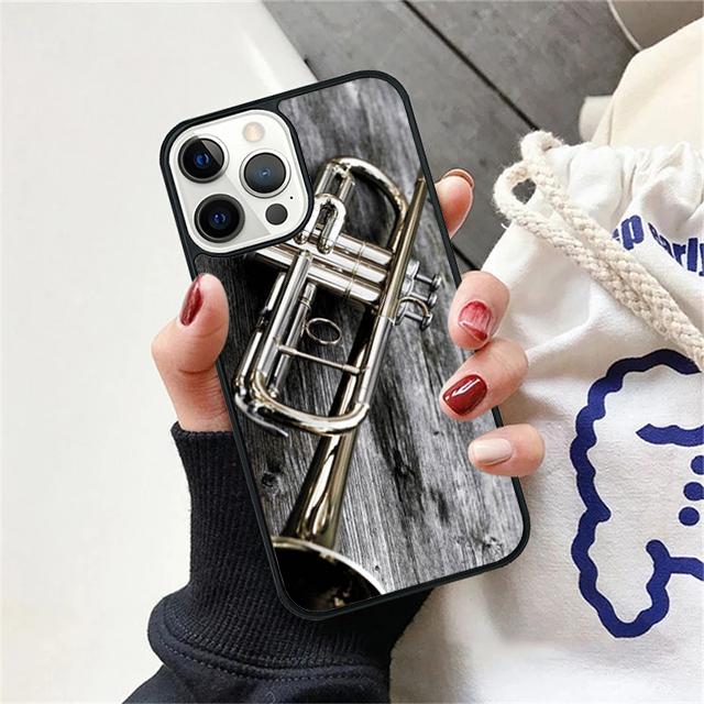 Piccolo Trumpet Brass Instruments Phone Case Cover For iPhone 17 Air 15 16e 14 13 12 Pro Max 11 Pro Max Plus Coque