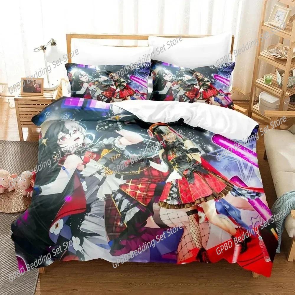 

Comforter Anime Echocalypse Game Bedding Set 3D Printed Suitable For Bedroom Kids Home Textile Comforter (quilt)-EU Single(135*200cm)3pcs