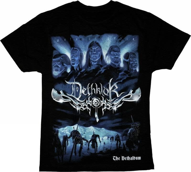 T-Shirt Dethklok Melodic Death Metal Band from The USA Metal Band Nation Cartoon Short Sleeves T-Shirt Men Clothing M чёрный