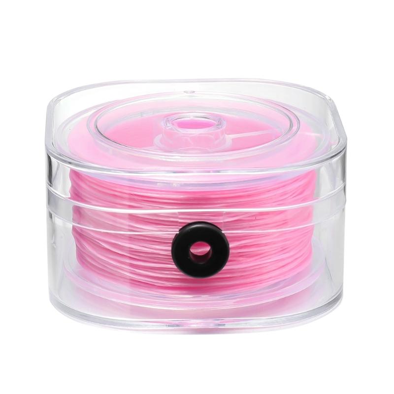 

Strong Spandex String for Beading and Craft High Elasticity Jewelry Thread Assorted Color Square Container Included рожевий