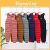 Höst Barn Bomull Dun Vinteroverall Flickor Tjocka Byxor Baby Pojkar Varm Jumpsuit Utomhus Träningsbyxor Barn Ski Dunoverall