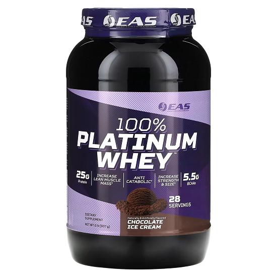 100% Platinum Whey, Chocolate Ice Cream , 2 Lb (907 G)