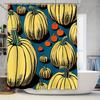 Tuniu Pumpkin Pattern Shower Curtain Unique Fall Halloween Decorative Bathroom Curtain For Home Decor