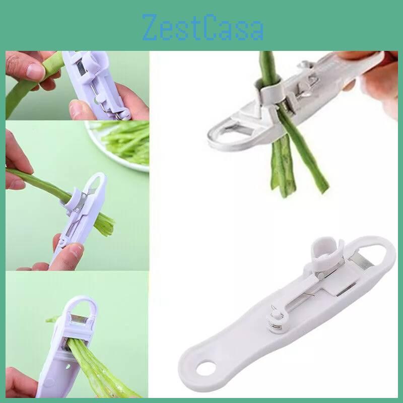 Modern White Kitchen Bean Cutter Multi-functional Bean Strip Slicer Perfect For Home Cooking