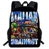 Zaino per Bambini con Stampa Cartone Animato Leggero Borsa Scolastica Studenti Elementari Tessuto Oxford Traspirante Anti-Sforzo Ergonomico