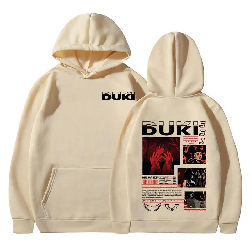 Duki Hip-hop Singer Rock Rap Classic Men Plus-size Sports Hoodie Street Harajuku Fashion Autumn Winter Long-sleeve Sweatshirt