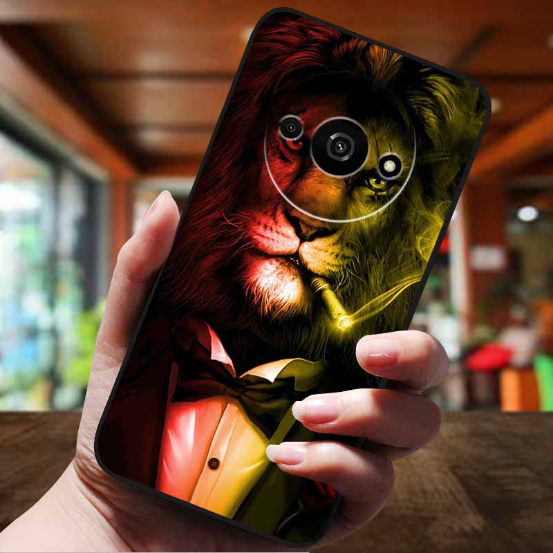 Für Xiaomi Redmi A3 Hülle Niedliche Cartoon Anti-Klopfen Silikon Weiche TPU Rückseite für Redmi A3 pro 4G Handyhülle A 3 RedmiA3 Funda