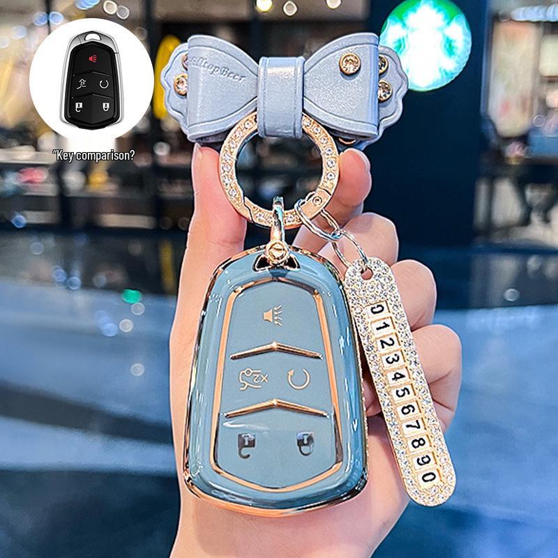 Cadillac Key Cover: XT5, XT4, CT5, CT6, XTS, XT6 Women's Buckle Shell Bag