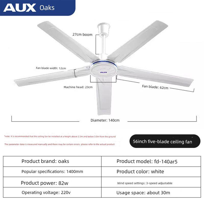 Ox 80-Inch Remote Control Workshop 2 M Large Ceiling Fan