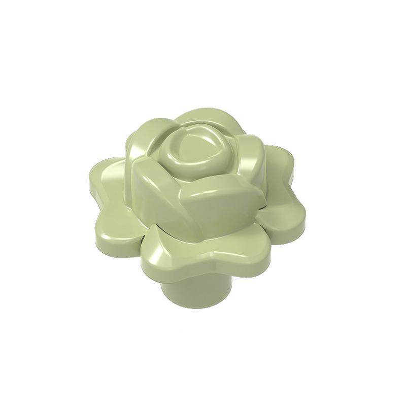 

MOC 10PCS 93081c Flower Rose Featuring Pin Construction Blocks Package Plant Tree Works With Assemble Particle Idea DIY Playthings Children Gifts оливковое зеленый
