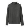 Women's Warm Long Sleeve Semi-High Collar Shirt - Autumn/Winter Style, Class A, 300g