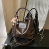 Casual large-capacity bag women's 2025 new versatile double shoulder high-end multi-purpose shoulder messenger bag