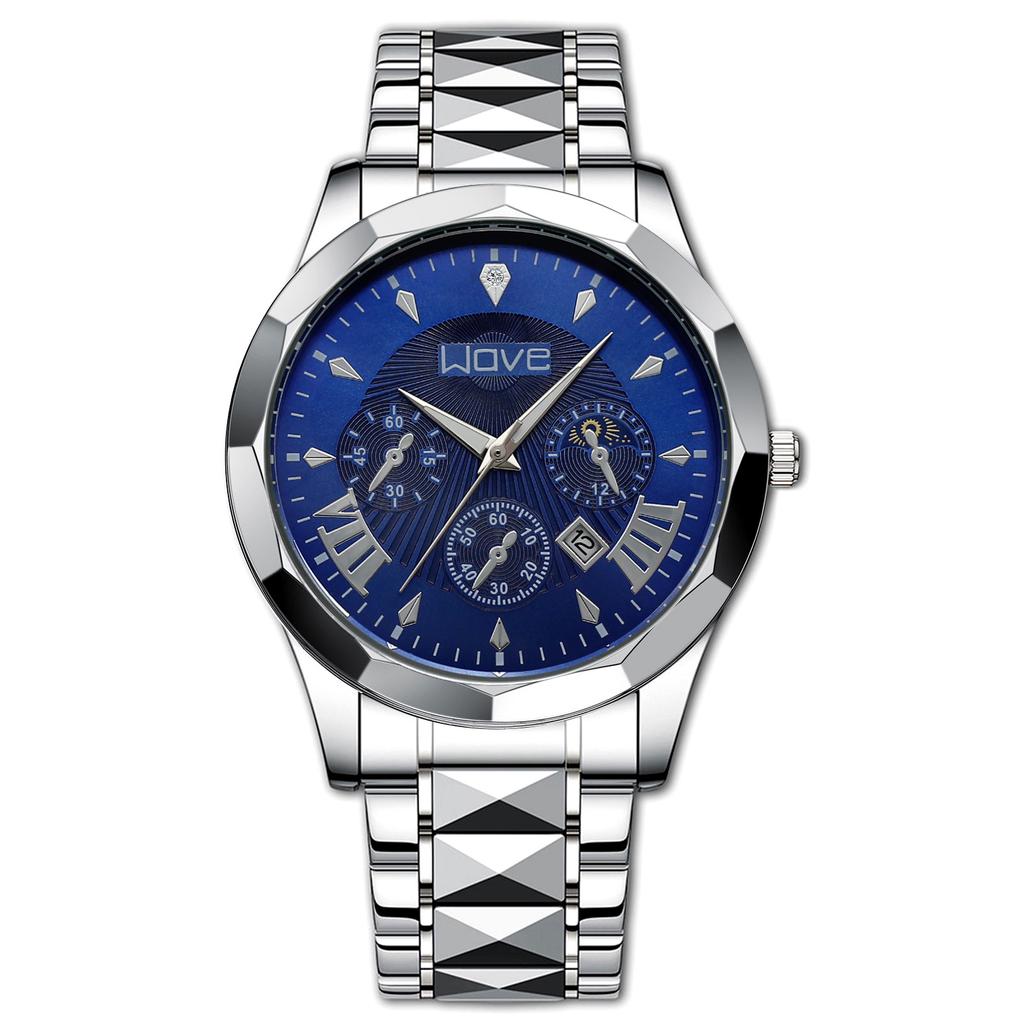 Luminous Calendar Men'S Hand, Fashion Business Quartz Watch, Non-Mechanical Watch Couple Watch