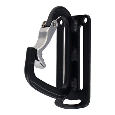 Sankyo Corporation DBLTACT Lightweight Aluminum Tool Curved Gate with Matte Black Hook, Claw, Single, DT-ABS-B