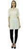 Bimba Women's Cut Work Yoke Tunic Puff Sleeve Short Kurti Summer Casual