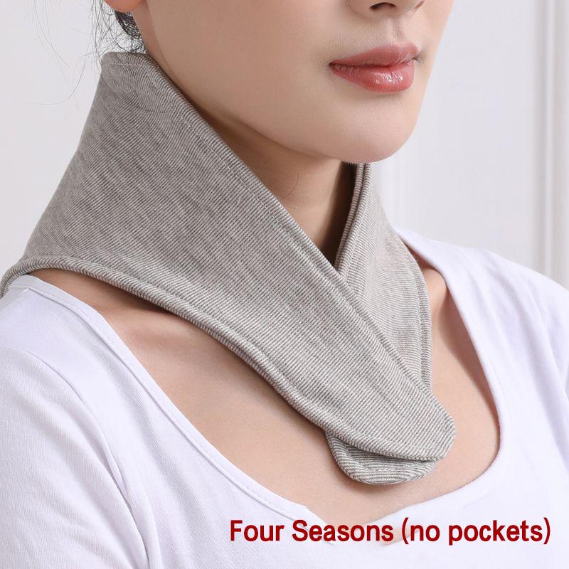 

Cotton Cervical Neck Protection Comfortable Neck Belt Warm Neck With Pocket Small Scarf Women Air-Conditioning Room Cold Cover