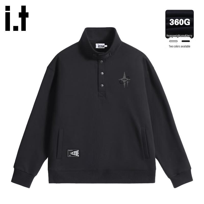 

izzue it Men s Stand-Collar Heavyweight Sweatshirt 3XL