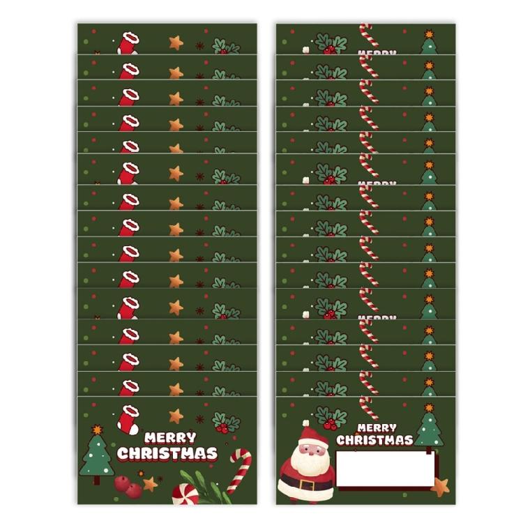 30Pcs Handmade Scratch Off Coupon Cards Christmas Prizes Card for Birthday Wedding Holiday Parties Festival Celebration