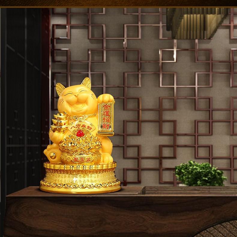 Wealth Attrace Zhaocai Cat Decoration Money Storage Pot Living Room Shop Front Desk Cashier Relocation Ornaments Gift