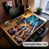 Music Piano Theme Custom Mouse Pad Personalized With Name Text Customized Desk Mat For Office Home Decor