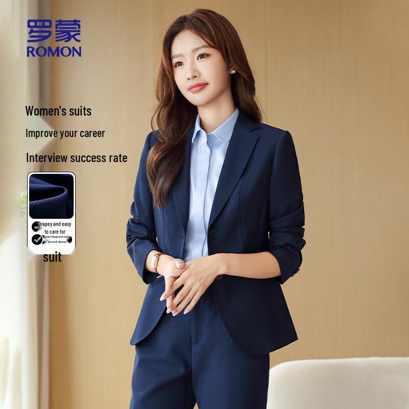 ROMON Women s Business Casual Slim Fit Blazer 180/108A