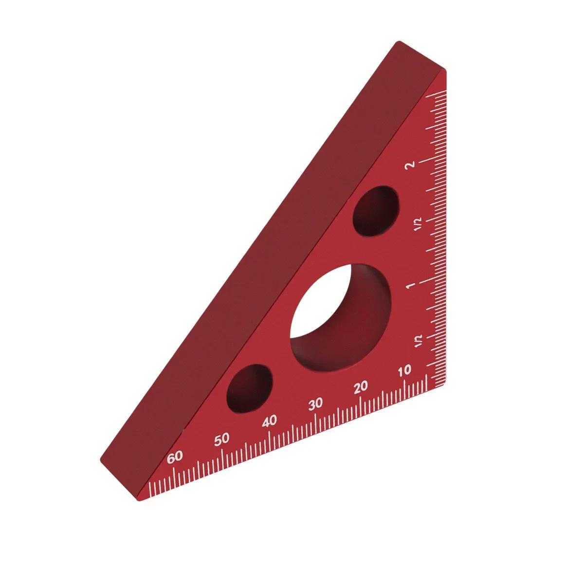 

Aluminum Right Angle Ruler Woodworking Ruler Triangle Ruler Scales Machinist Carpenter s Square Height Measuring Tools Gauge червоний