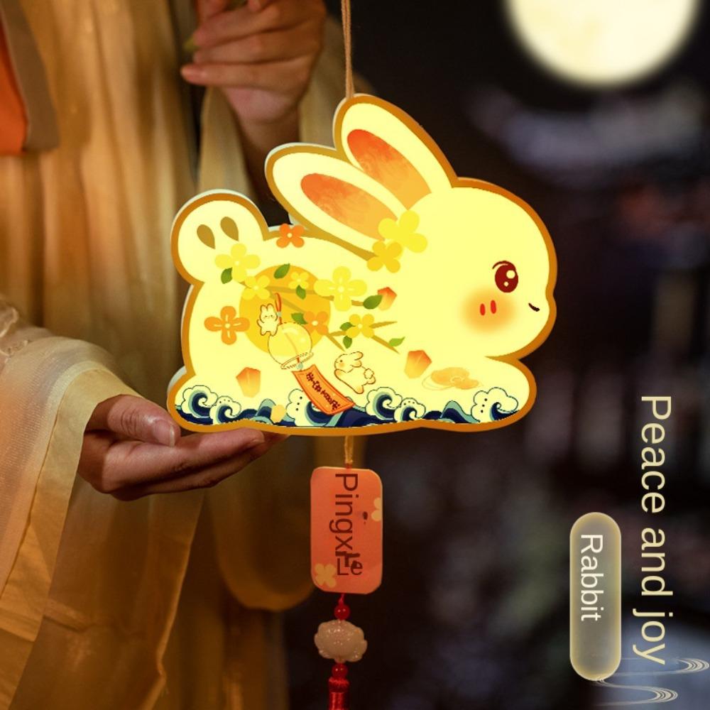 Waterproof Festival Lantern Material Pack Chinese Rabbit Lantern  Moon Festival