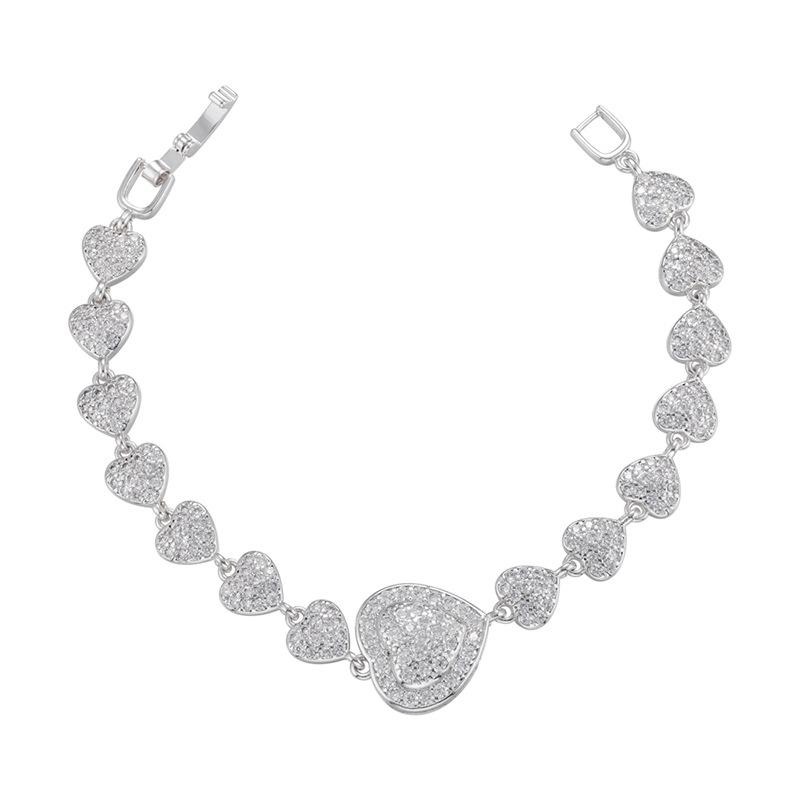 Mikro-Inlay Zirkon Armband, Wind Voll Diamant Armband, Schmetterling Liebe Weizenähre Geometrisches Muster Armband Vl167