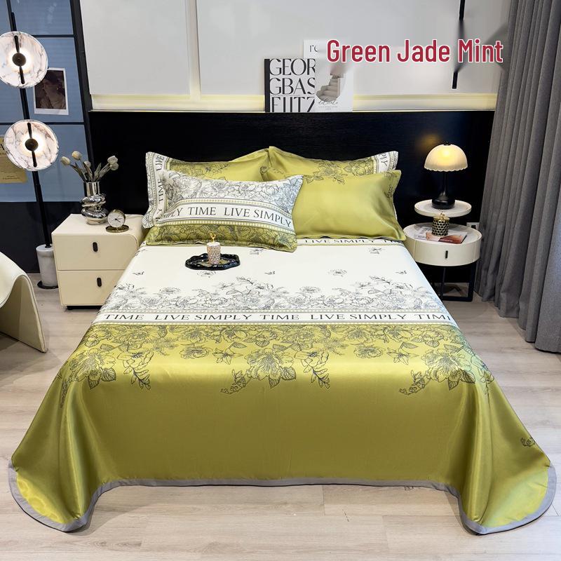 Ice Silk Summer Cool Mat Set: Foldable & Washable Three-Piece for Dormitory Single Beds