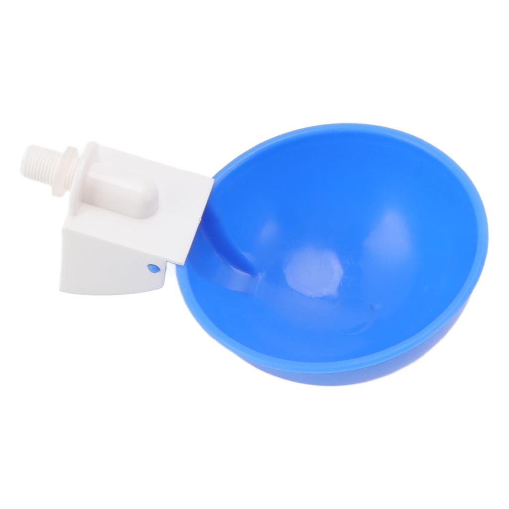 10PCS G1 8 Male Thread Chicken Waterer Cup Thicken Automatic Poultry Water Feeding Equipment for Quails Birds Blue