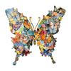 Wooden Butterfly Shaped Puzzle 3 6MM Thick Nature Inspired Jigsaw Puzzle for Adults and Teens Unique Animal Design Educational Game